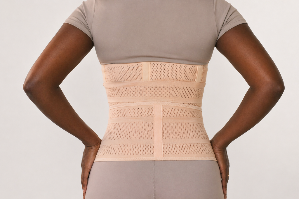 Ceinture postpartum Rose - vue détail