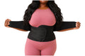 Ceinture de soutien post-partum 3 en 1 noire de Norelys, conçue pour le ventre, la taille et le bassin.