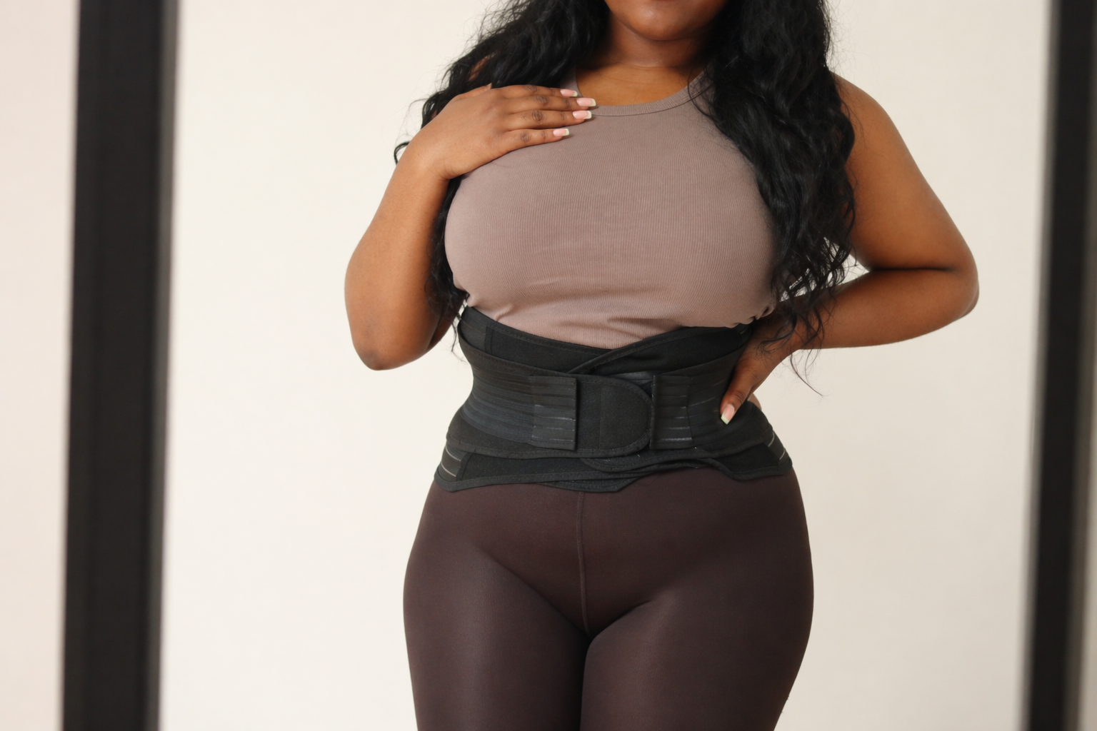 Ceinture postpartum Noir - vue détail